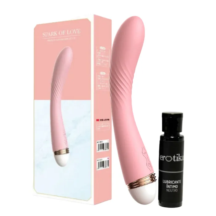 Vibrador Doble Estimulacion Arco Lilo + Lubricante Intimo Neutro Erotika X 30 