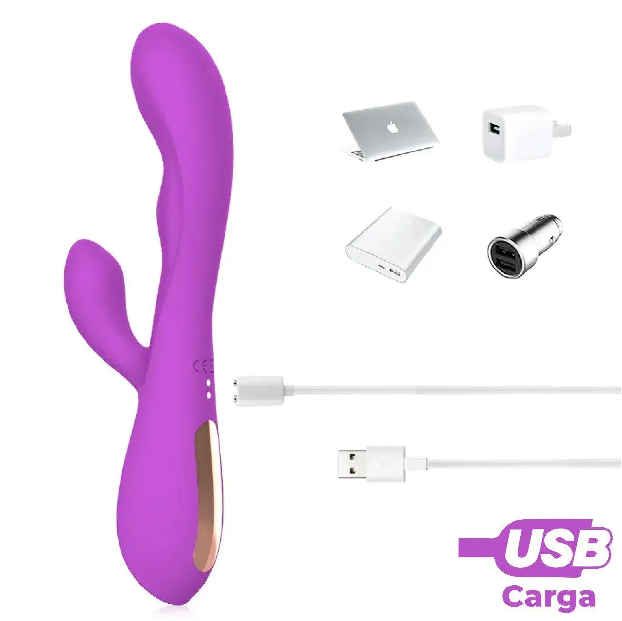 Vibrador Doble Estimulación Con Calefaccion De Lujo Kiki