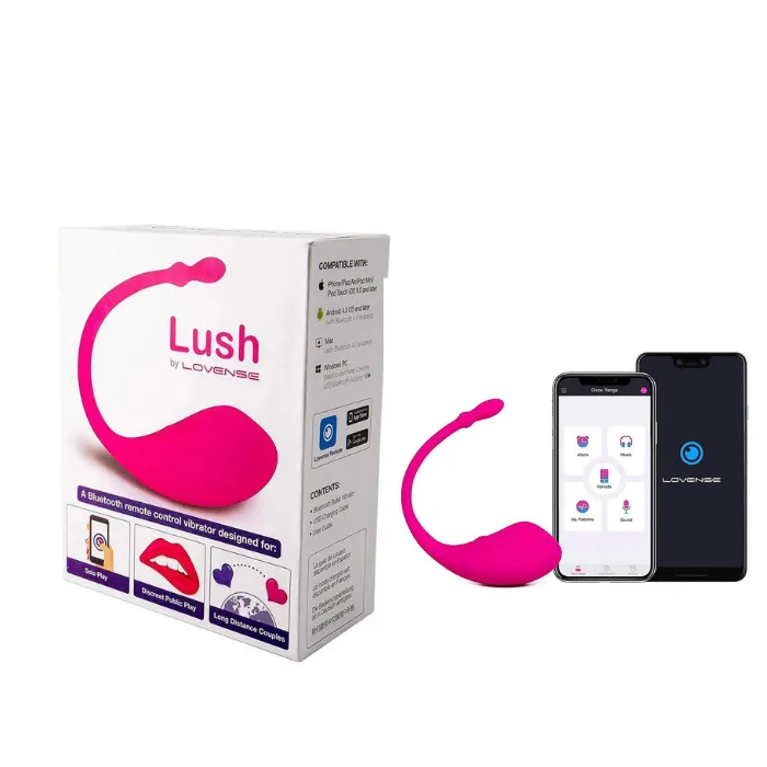 Vibrador Lovense Lush Web Cam + Lovense Lush Vibrador Interactivo + Limpiador De Juguetes Elixir Neutro 29 Ml