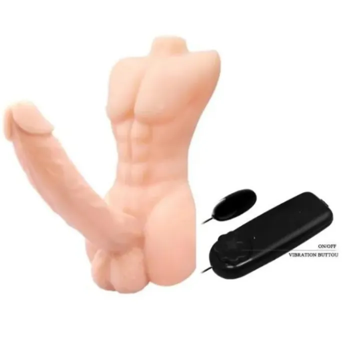 Mini Torso Consolador Pene Consolador Con Bala Vibradora Ultra Realista Biggen 