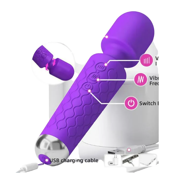  Vibrador Masajeador De Clitoris Hot 28 Velocidades Talla Media