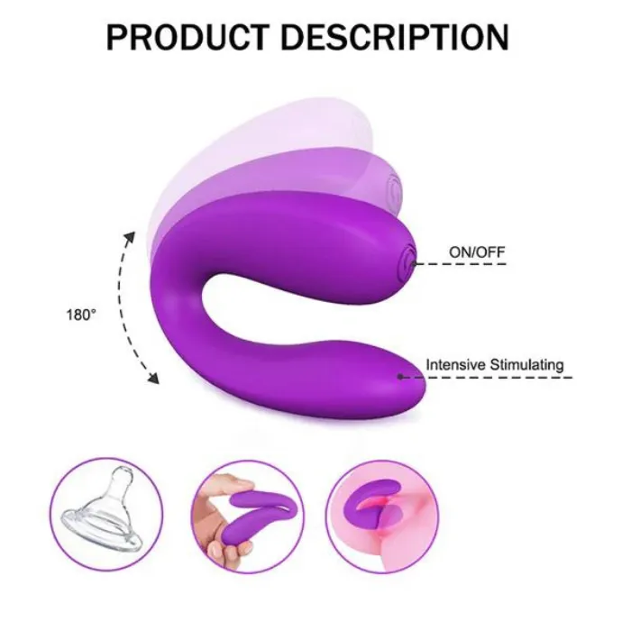 Vibrador Doble Estimulo Forma U Vebe