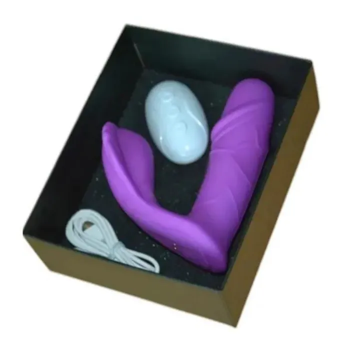 Vibrador Doble Estimulacion A Control Remoto Doble Motor Masajeador De Clítoris