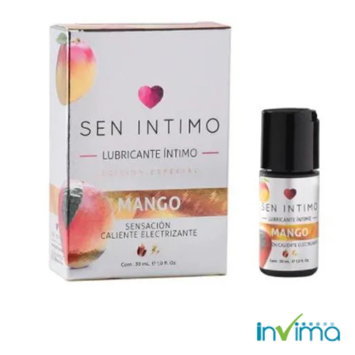 Lubricante Sen Intimo Mango Caliente Electrizante Edición Especial 30Ml