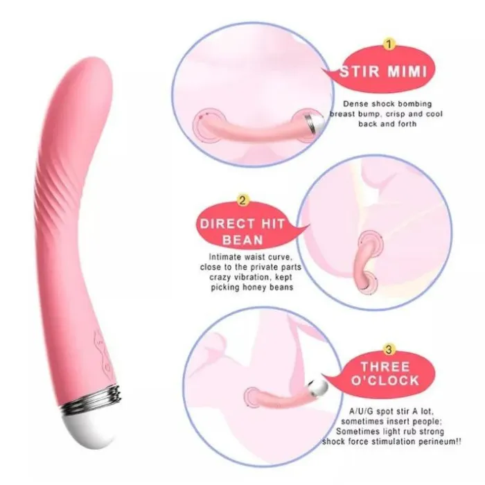 Vibrador Doble Estimulacion Arco Lilo + Lubricante Intimo Neutro Erotika X 30 