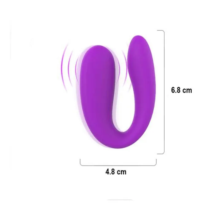 Vibrador Doble Estimulo Forma U Vebe