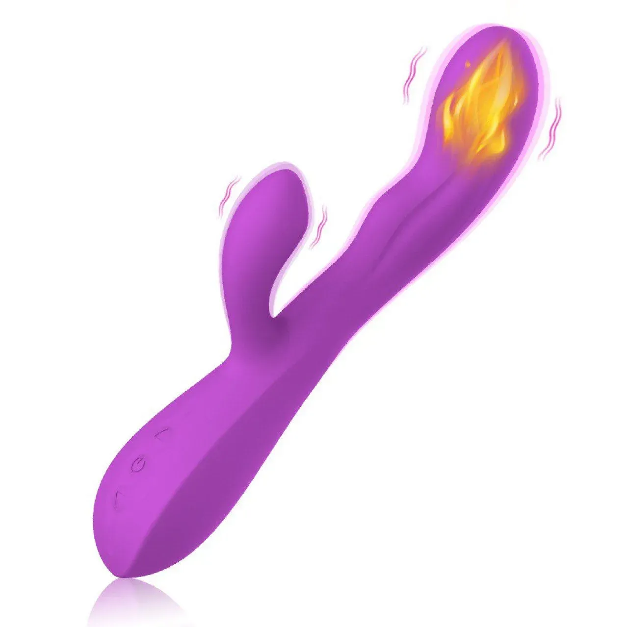 Vibrador Doble Estimulación Con Calefaccion De Lujo Kiki