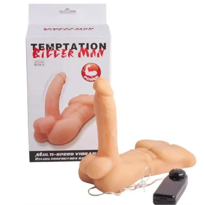 Mini Torso Consolador Pene Consolador Con Bala Vibradora Ultra Realista Biggen 