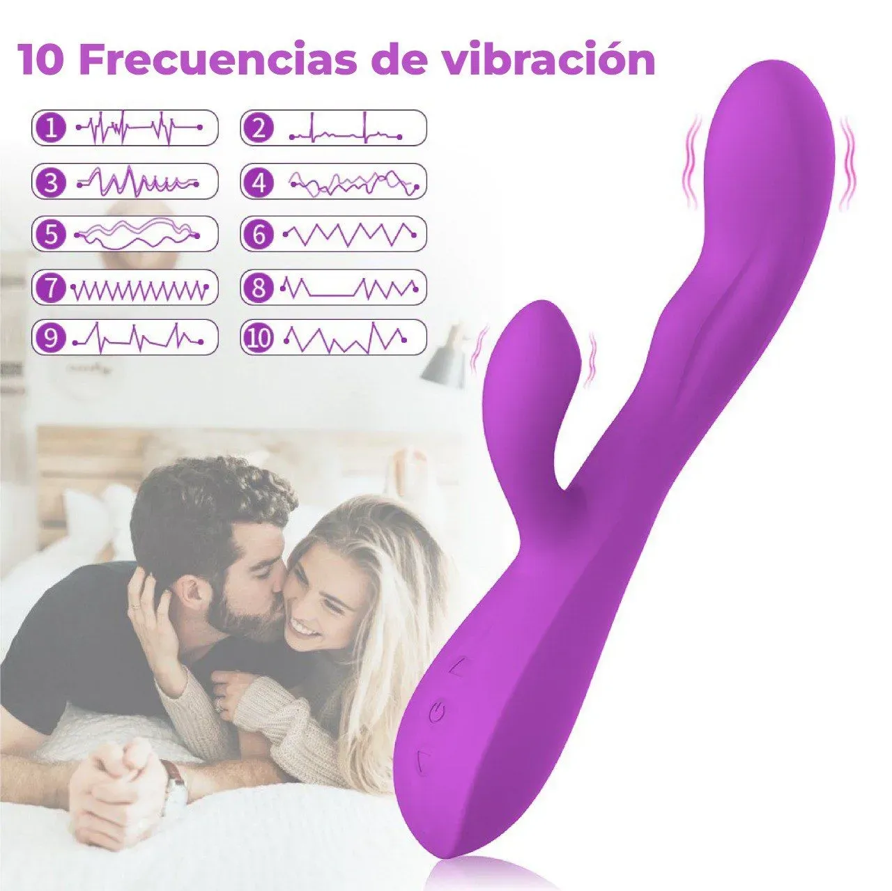 Vibrador Doble Estimulación Con Calefaccion De Lujo Kiki