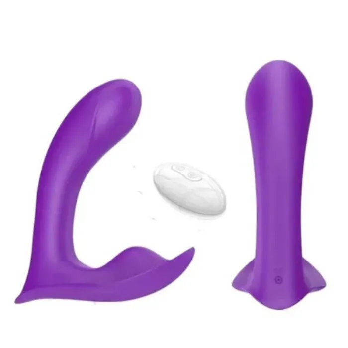 Vibrador Doble Estimulacion A Control Remoto Doble Motor Masajeador De Clítoris