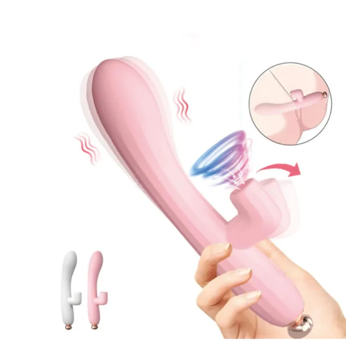 Vibrador Succionador De Clítoris De Lujo Lilo + Bala Vibradora Punto G Lilo + Lubricante Íntimo Elixir Natural X 100 Ml