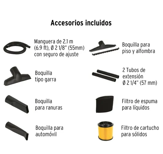 Aspiradora Y Sopladora De Solidos/Líquidos 16 Gln, Marca Truper