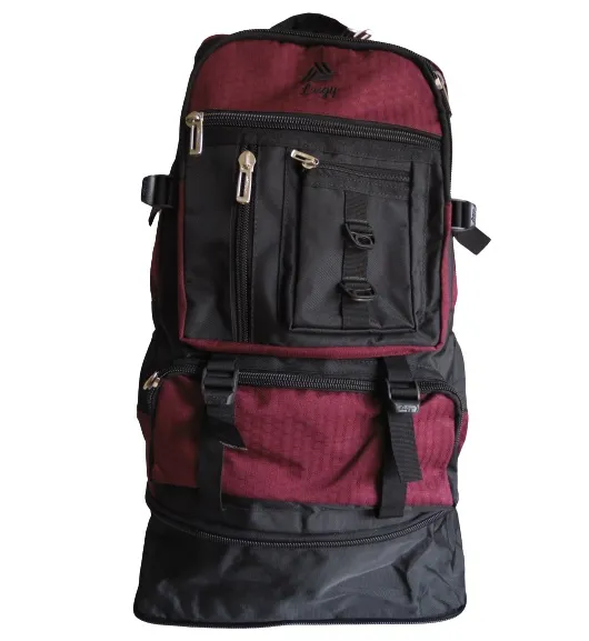 Morral Outdoor 60 LT CALZADO GUERREROS LG-012 Vinotinto x Negro