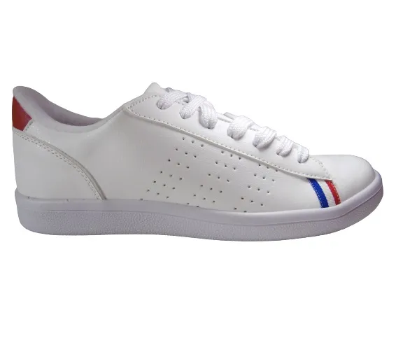 Tenis Clasico Para Hombre CALZADO GUERREROS NT-005 BLANCO X ROJO