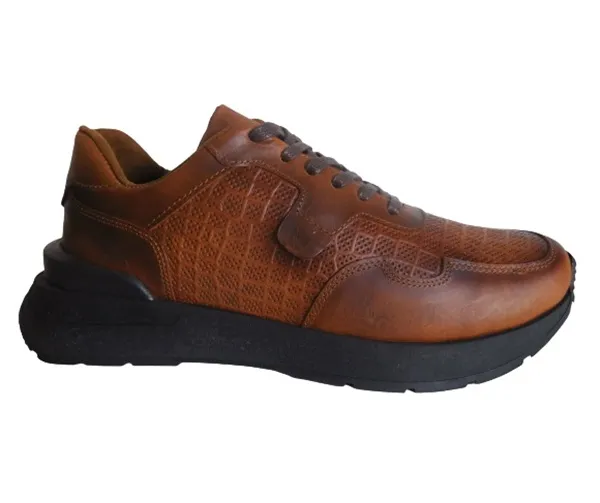 Sneakers Para Hombre En Cuero CALZADO GUERREROS OH-509 Miel