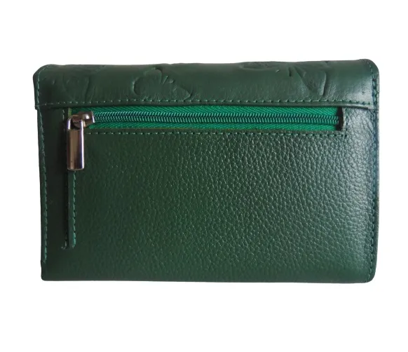 Billetera para Dama en Cuero CALZADO GUERREROS CB-096 VERDE