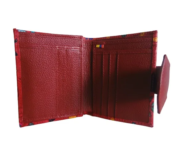 Billetera Para Mujer En Cuero CALZADO GUERREROS CB-115 Rojo Colibrís 1