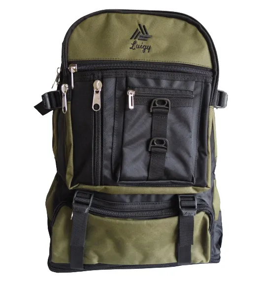 Morral Outdoor 60 LT CALZADO GUERREROS LG-012 Verde x Negro