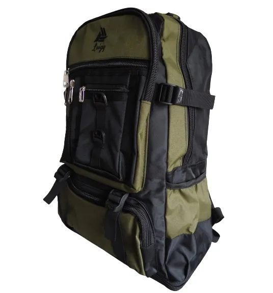 Morral Outdoor 60 LT CALZADO GUERREROS LG-012 Verde x Negro