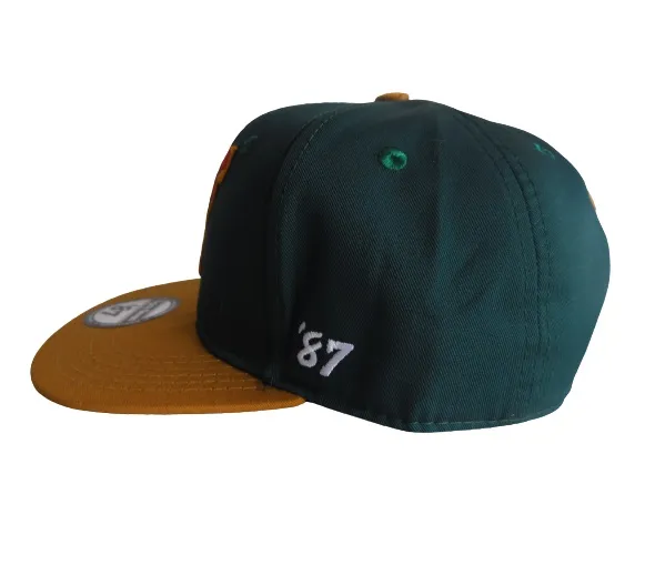 Gorra Urbana clasica The Cock CALZADO GUERREROS GR-014 Verde x Mostaza