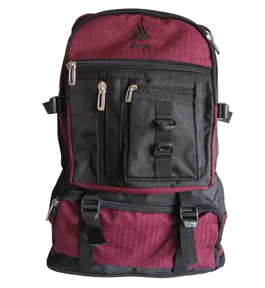 Morral Outdoor 60 LT CALZADO GUERREROS LG-012 Vinotinto x Negro