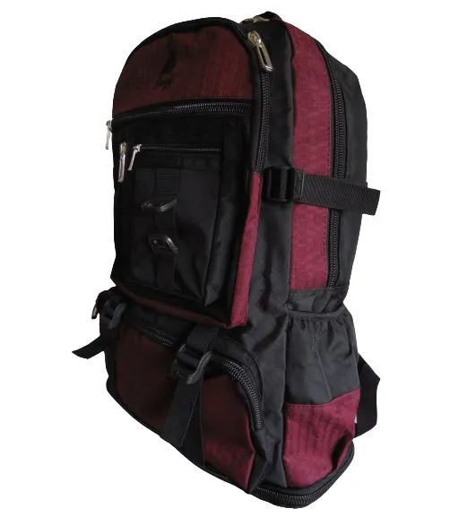 Morral Outdoor 60 LT CALZADO GUERREROS LG-012 Vinotinto x Negro