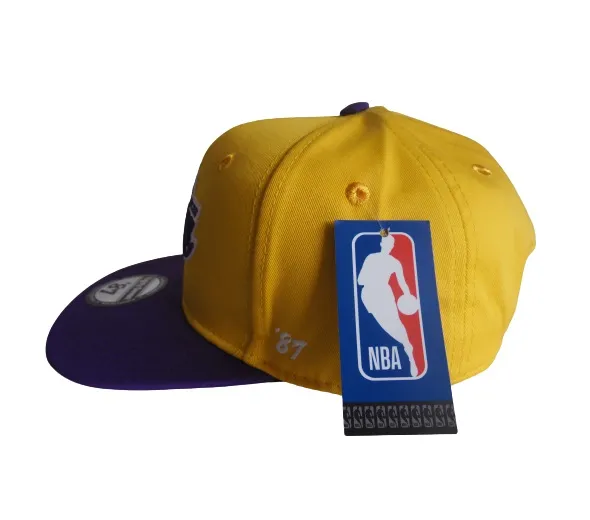 Gorra Urbana Baloncesto Lakers CALZADO GUERREROS GR-014 Amarillo x Morado