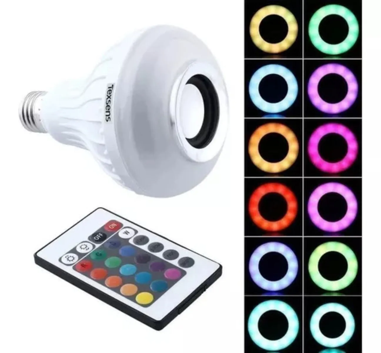 Bombillo Parlante Bluetooth Musica Led Multicolor + Control