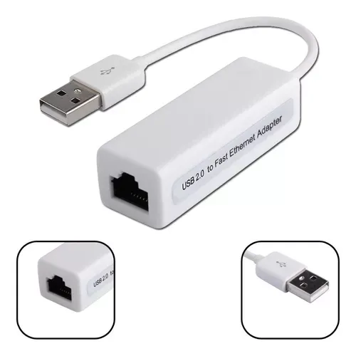 Adaptador Usb Ethernet Red Lan Ethernet Rj45 A Usb 2.0