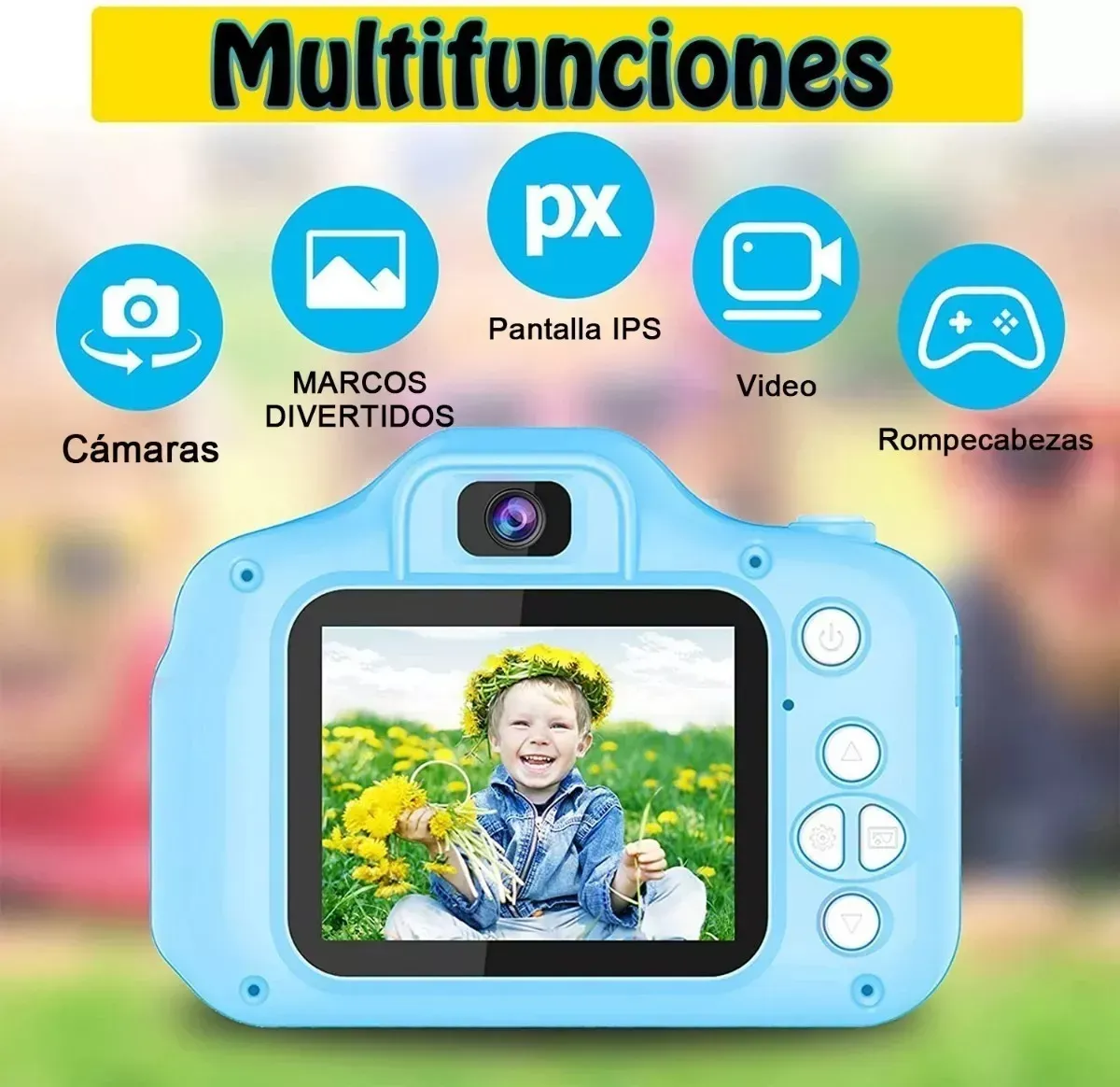 Cámara Fotográfica Digital Infantil Para Niño + Micro Sd 8g