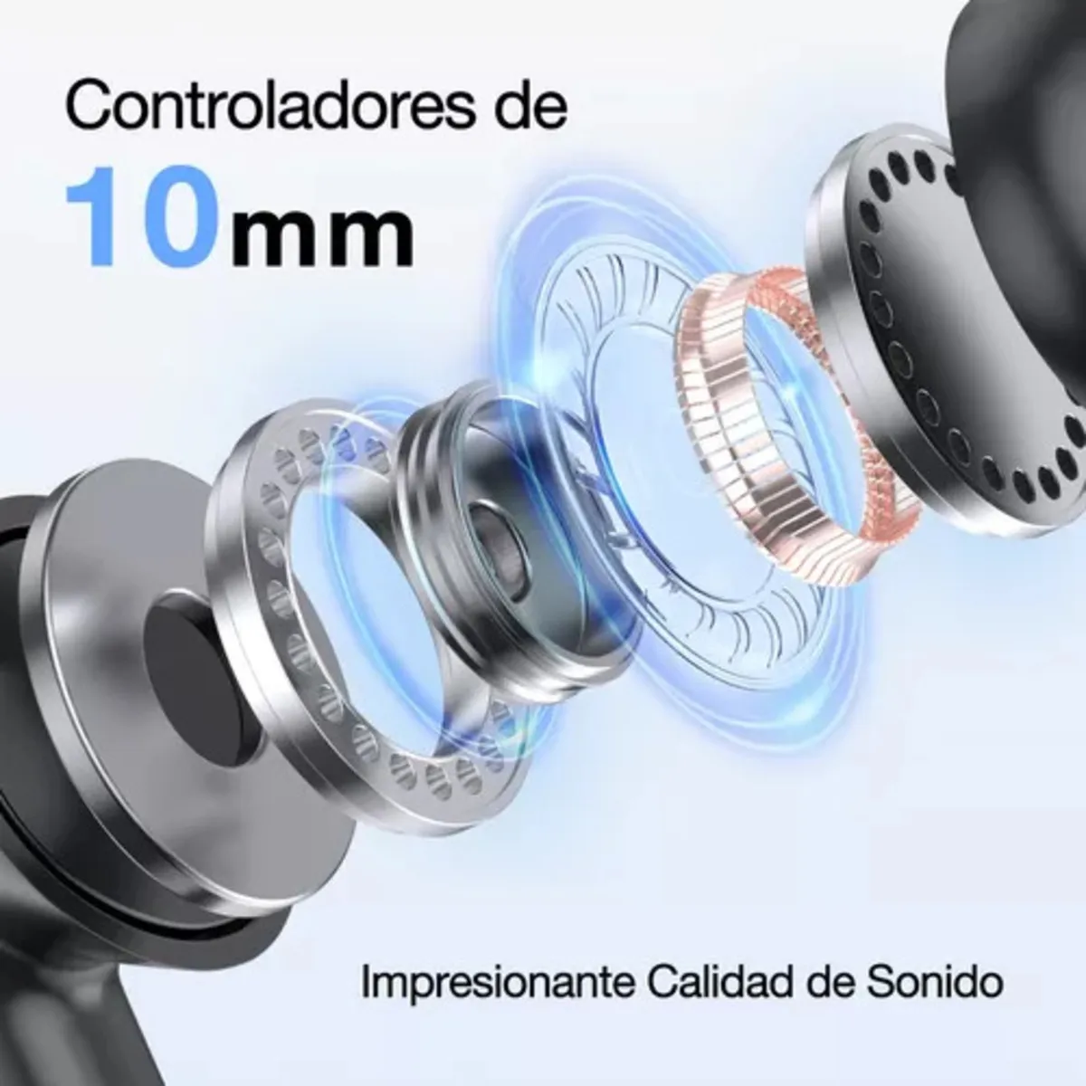 Audífonos In-ear Inalámbricos Bluetooth 1hora Aut206 Negro