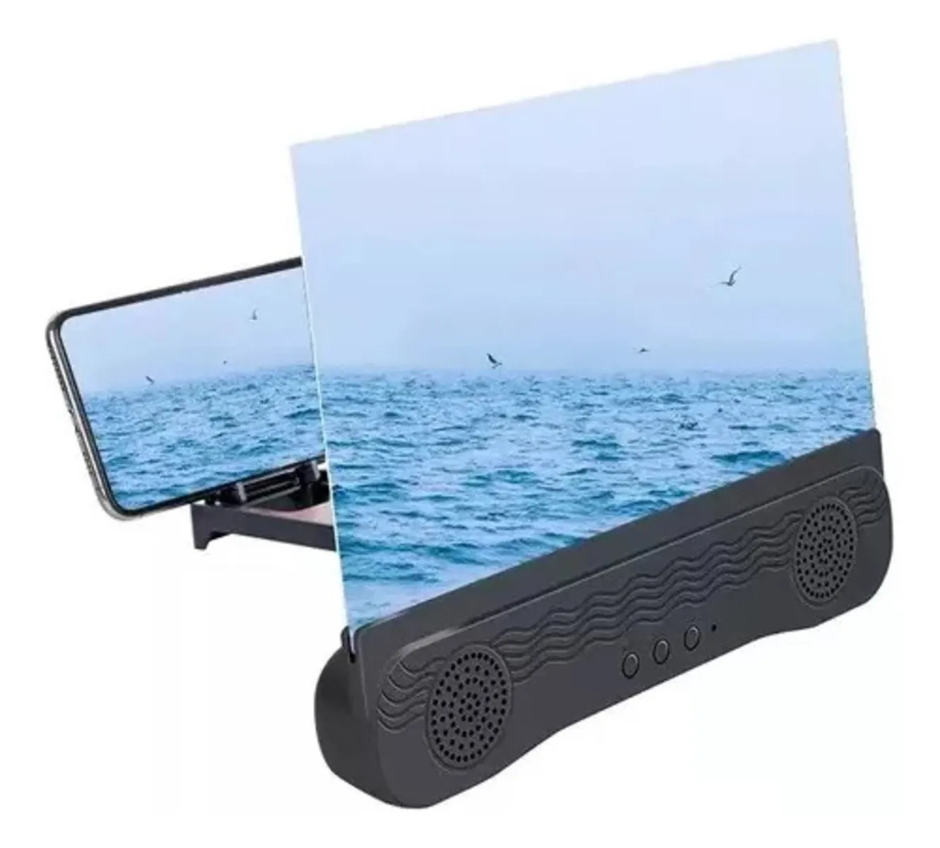 Amplificador Pantalla Imagen Parlantes Celular 3d Bluetooth