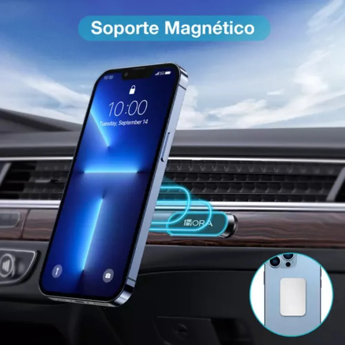 Soporte Celular Magnético Holder Para Carro Oficina Casa