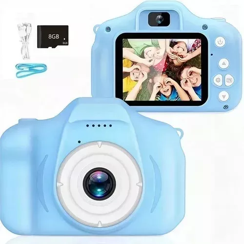 Cámara Fotográfica Digital Infantil Para Niño + Micro Sd 8g