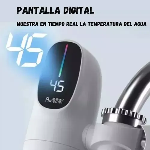 Calentador De Agua Eléctrico Para Grifo Filtro Con Pantalla Digital