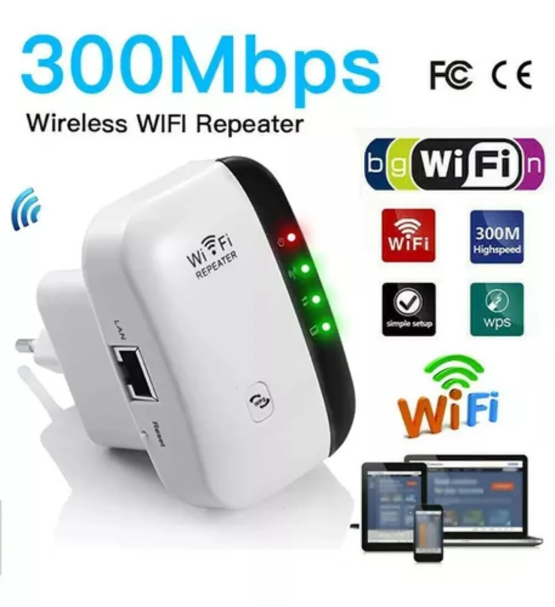 Repetidor Amplificador De Señal Wifi Router 300mbps