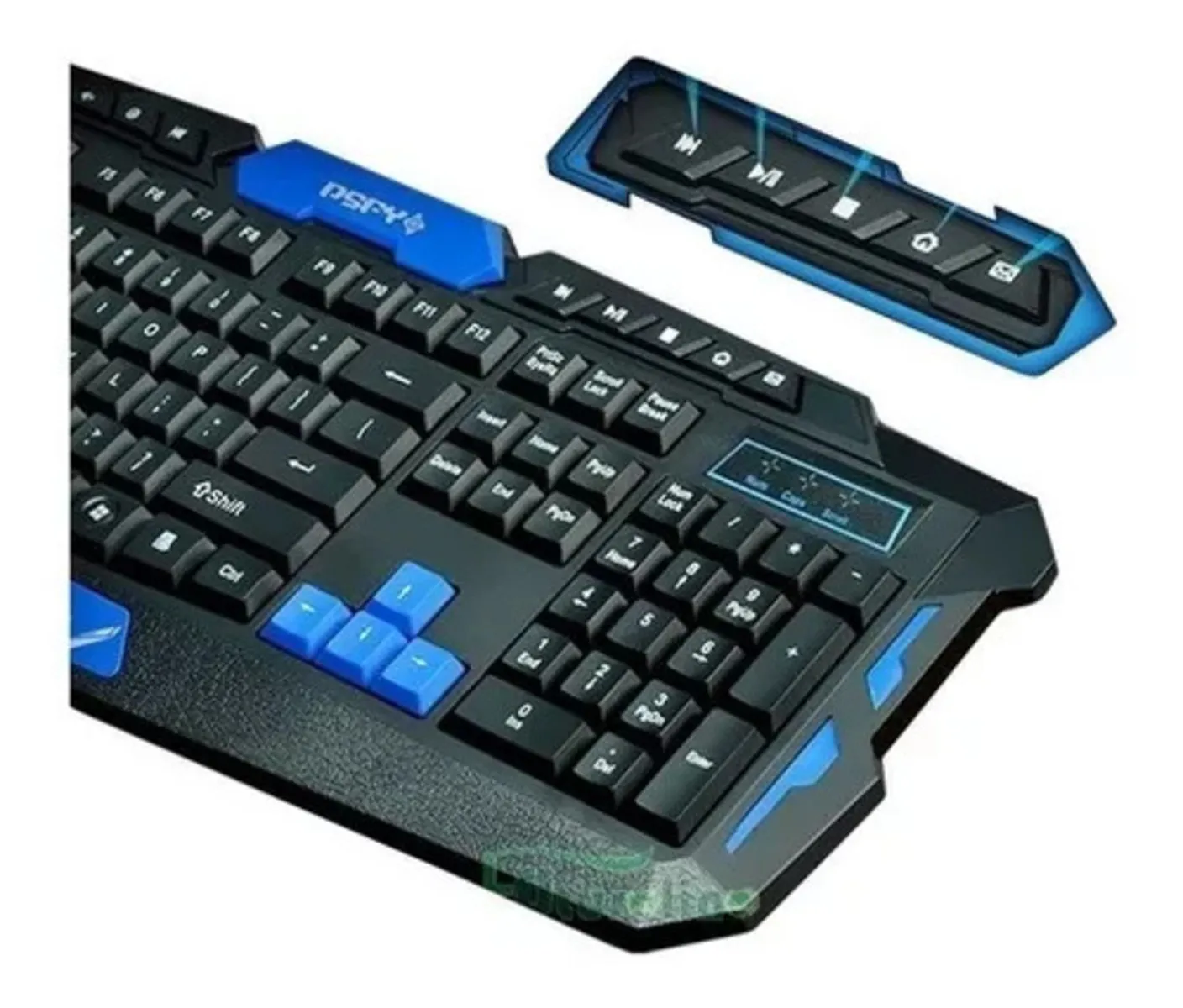 Combo Gamer Inalámbrico Teclado + Mouse 2.4 Mando Multimedia