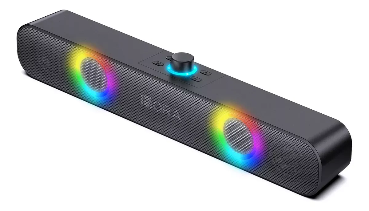 Barra De Sonido Parlante Altavoz Bluetooth Inalámbrica Rgb Portátil