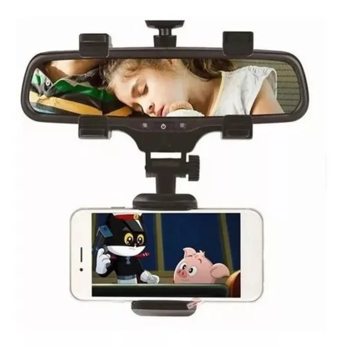 Soporte Porta Celular 360 Holder Carro Espejo Retrovisor