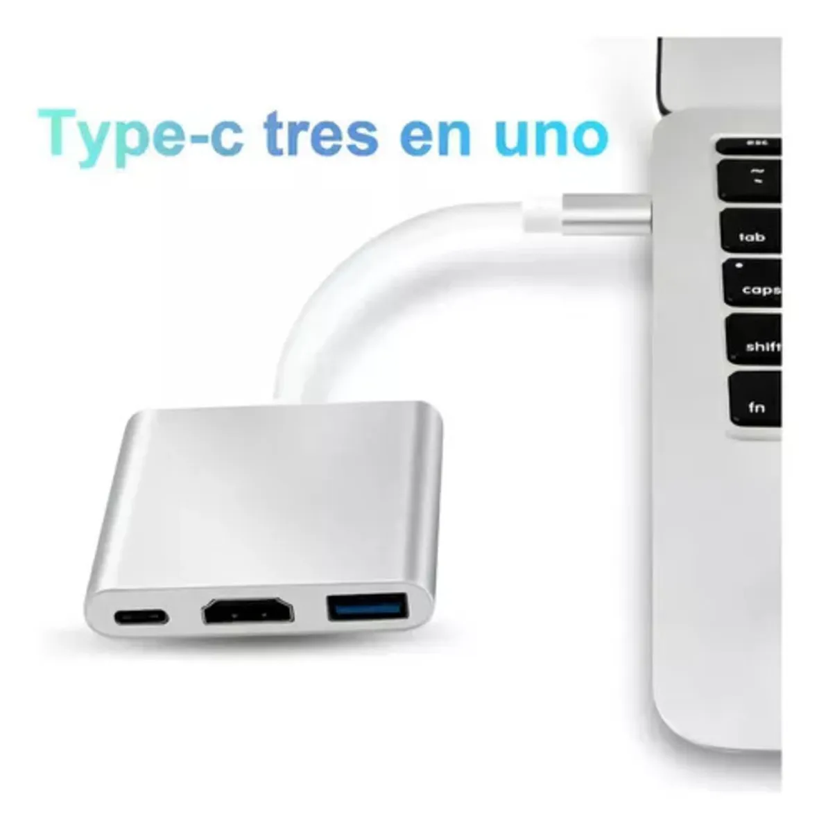 Adaptador 3 Puertos Type C Tipo C Hdmi Usb 3.0 Convertidor