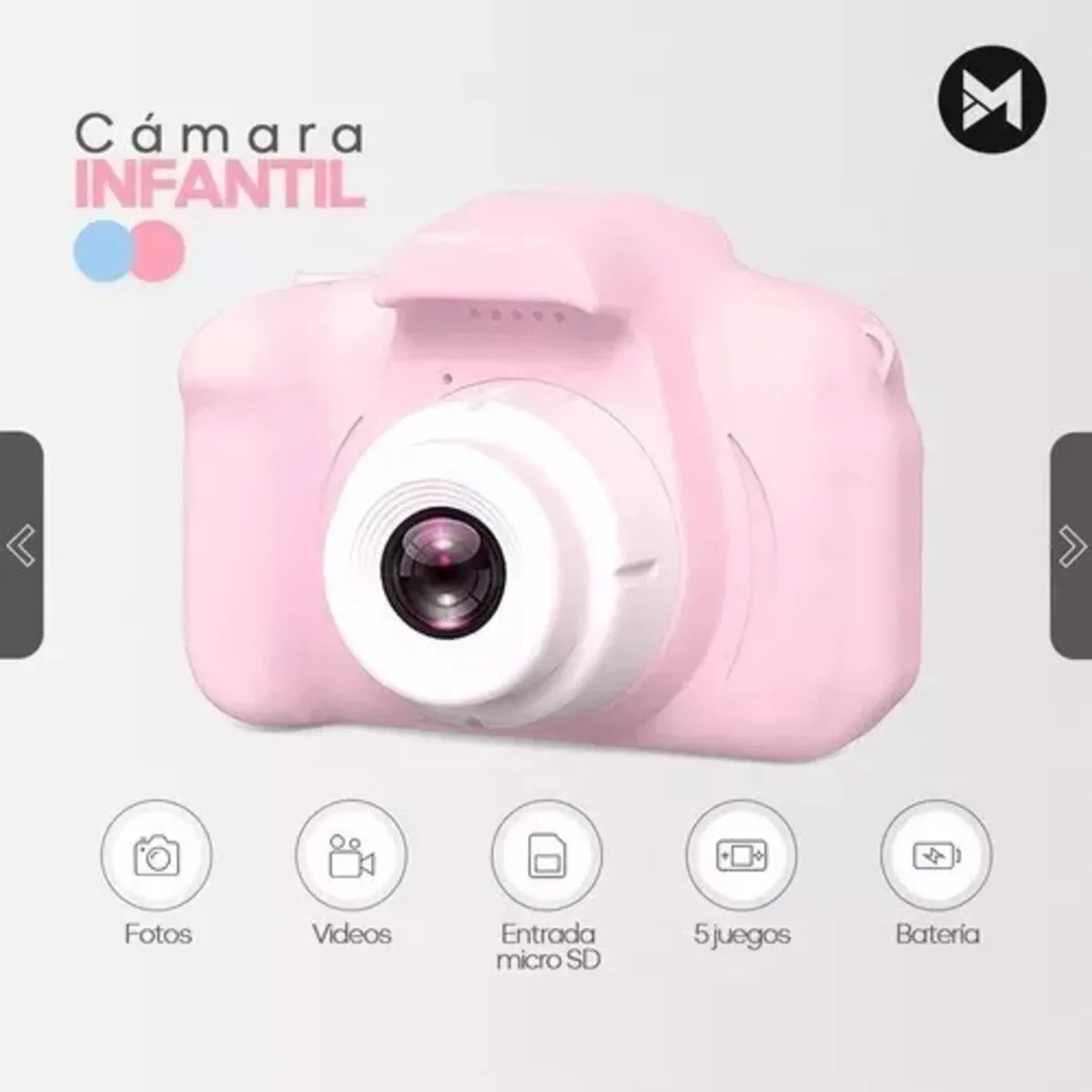 Cámara Fotográfica Digital Infantil Para Niña Fotos Videos