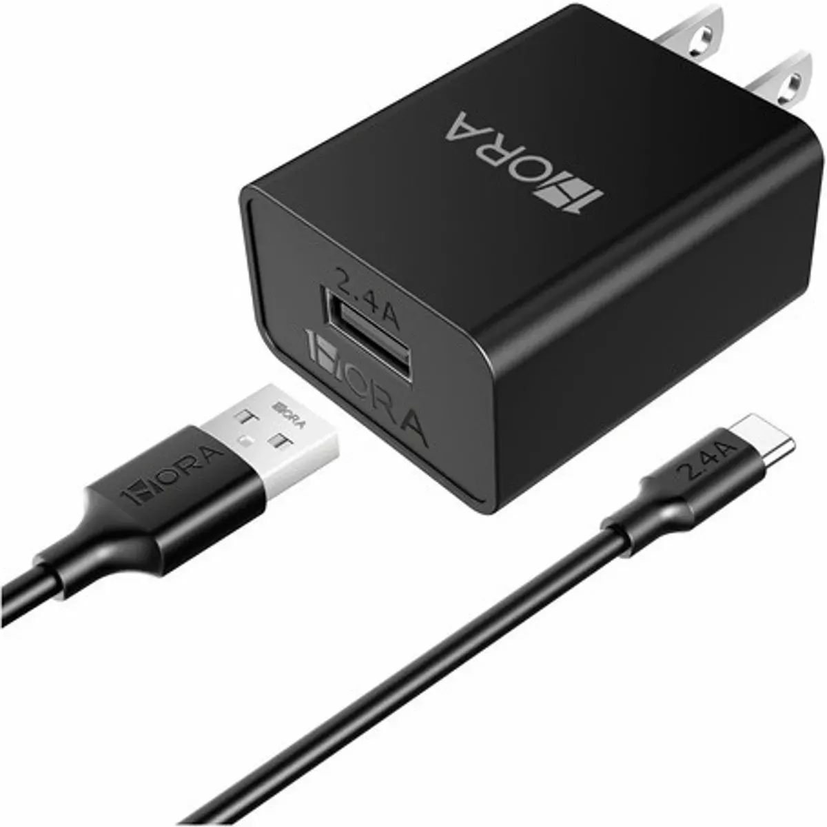 Cargador Carga Rápida Tipo C Usb Celular + Cable 2.4a