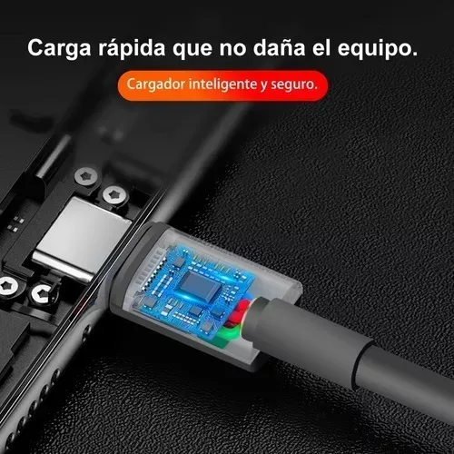 Cargador Carga Rápida Tipo C Usb Celular + Cable 2.4a