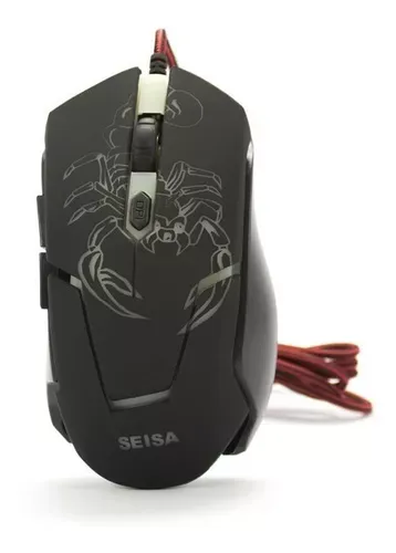 Mouse Óptico Ergonómico Gamer Usb 6d Fast Track 3200 Dpi Led