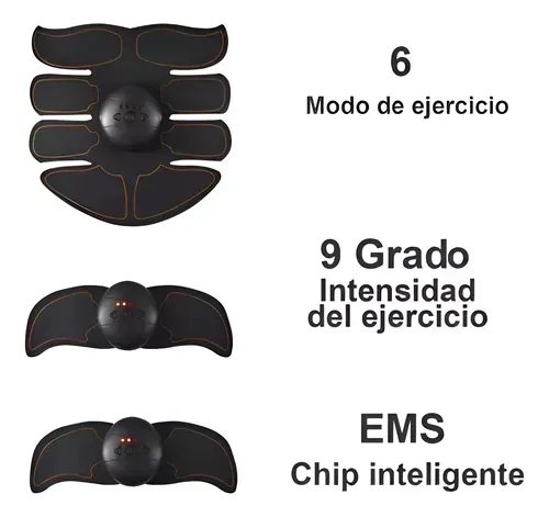 Estimulador Muscular Abdominal Brazos Piernas Eléctrico Usb