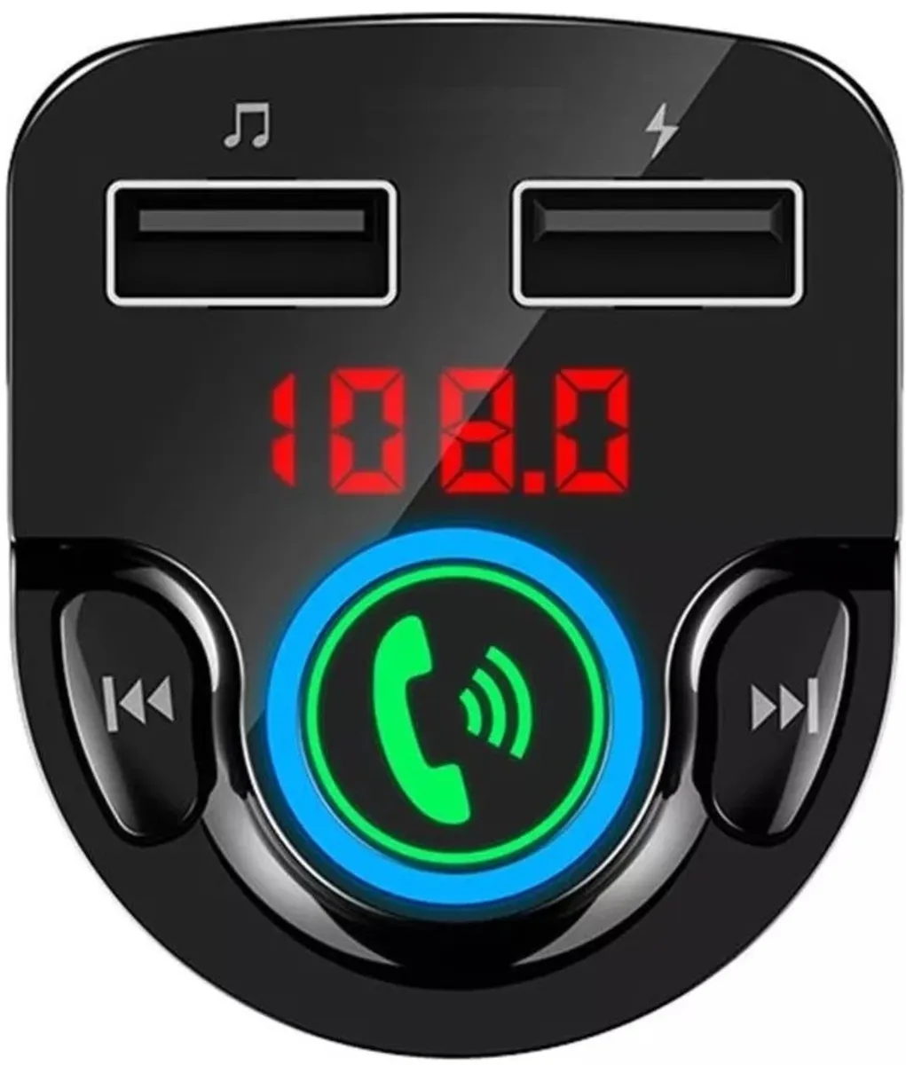 Transmisor Adaptador Bluetooth Para Carro Fm Reproductor Mp3