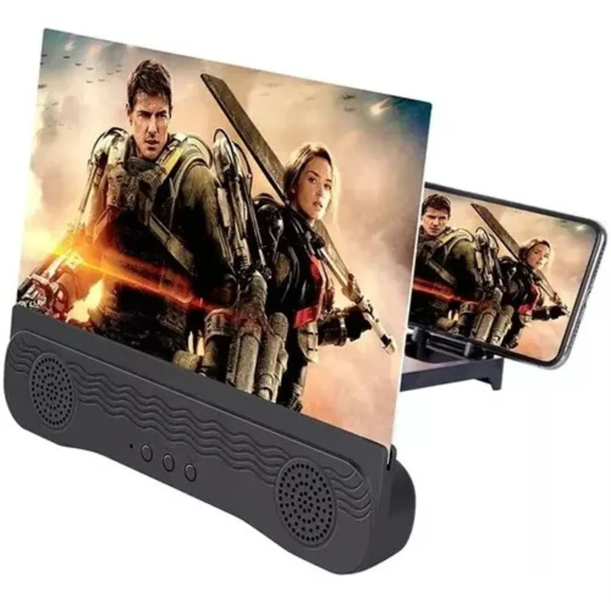 Amplificador Pantalla Imagen Parlantes Celular 3d Bluetooth