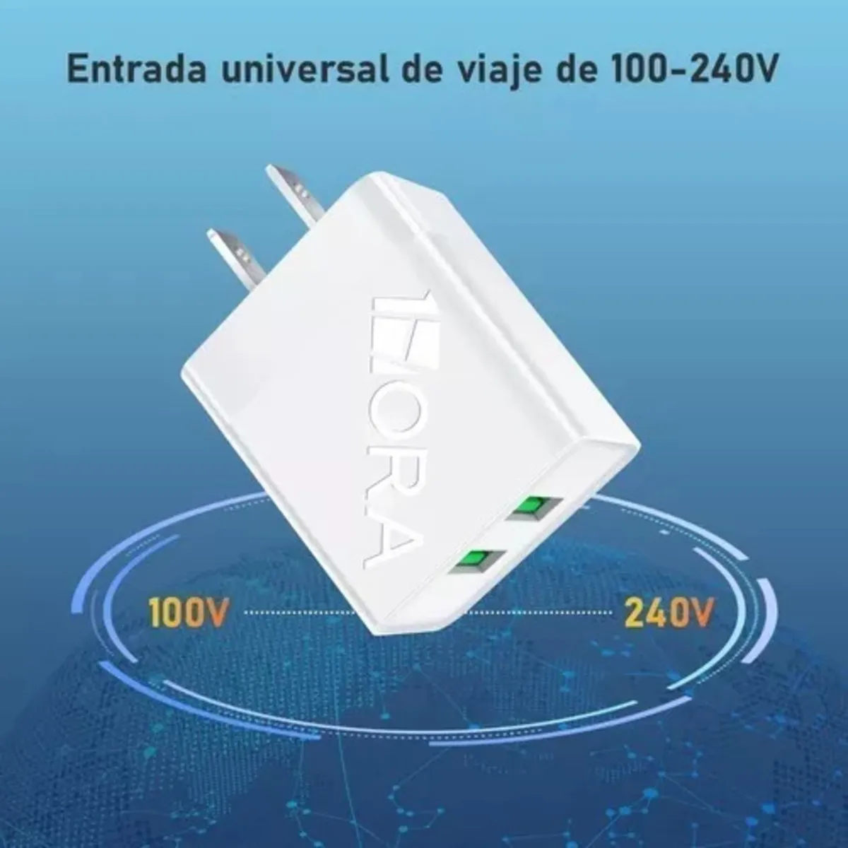 Cargador Carga Rápida Dual 12w Usb Universal + Cable V8 2.4