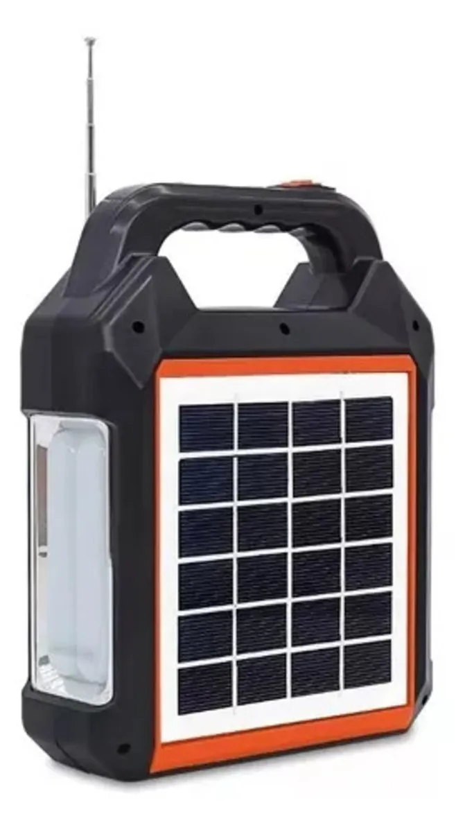 Kit Luz De Emergencia Panel Solar Parlante Bluetooth Fm Usb