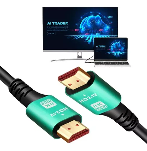 Cable Hdmi 8k 2.1 Alta Velocidad 1.8 Metros Ultra Hd 48 Gbps